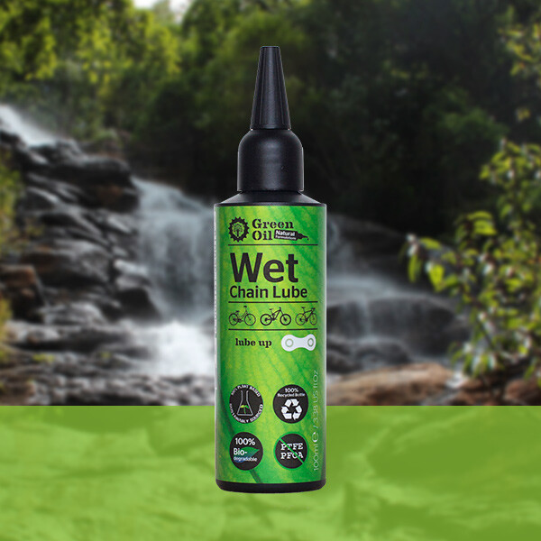 green oil bike lube